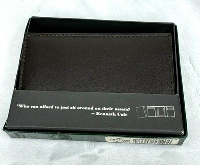 Dopp Collection Genuine Leather Brown Trifold Wallet
