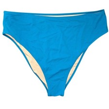 PLUS 16 XL Shade  Shore solid teal green blue bottoms lined coordinate swimwear