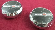 Vision Wheels Chromeblack Custom Wheel Center Caps Set Of 2 C425-v S1209-23