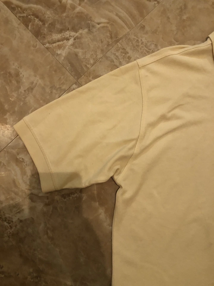 Camisa Polo Vintage DISTRESS Slazenger Para Hombre Amarilla Club Champions Talla L Foto 2 de 4