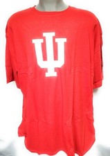 Mens Profile Varsity Indiana Univ IU Hoosiers NCAA B&T Red Logo Tee T-Shirt Size