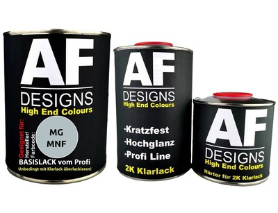 FÜR MG MNF Quicksilver 2 Metallic 2,5L Autolack Set Klarlack Härter
