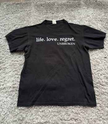 Unbroken T-Shirt Life.Love.Regret M Hardcore T-Shirts