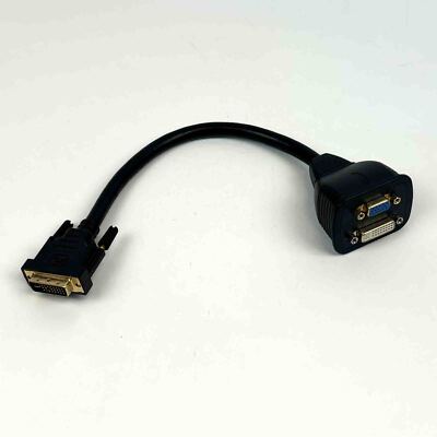 Digitus DVI-I 24+5 Splitter St auf 1x VGA Bu, 1x DVI Bu, AK-320400-002-S, unused