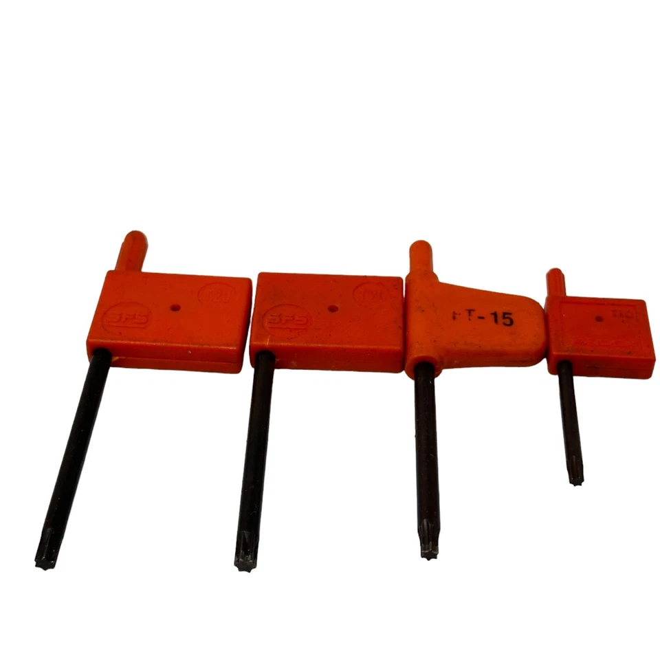 Lot of 4 SFS L Type Torx Wrenches 2 Pieces T20 One Piece T 15 One Piece T10 - Image 2 of 4