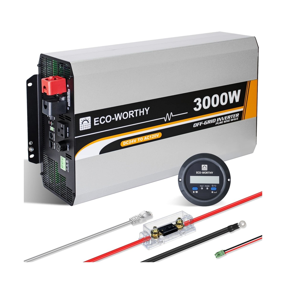 Eco Worthy Panel Solar 8000W 10000W Pure Sine Wave Inverter 12V 24V 48V ...