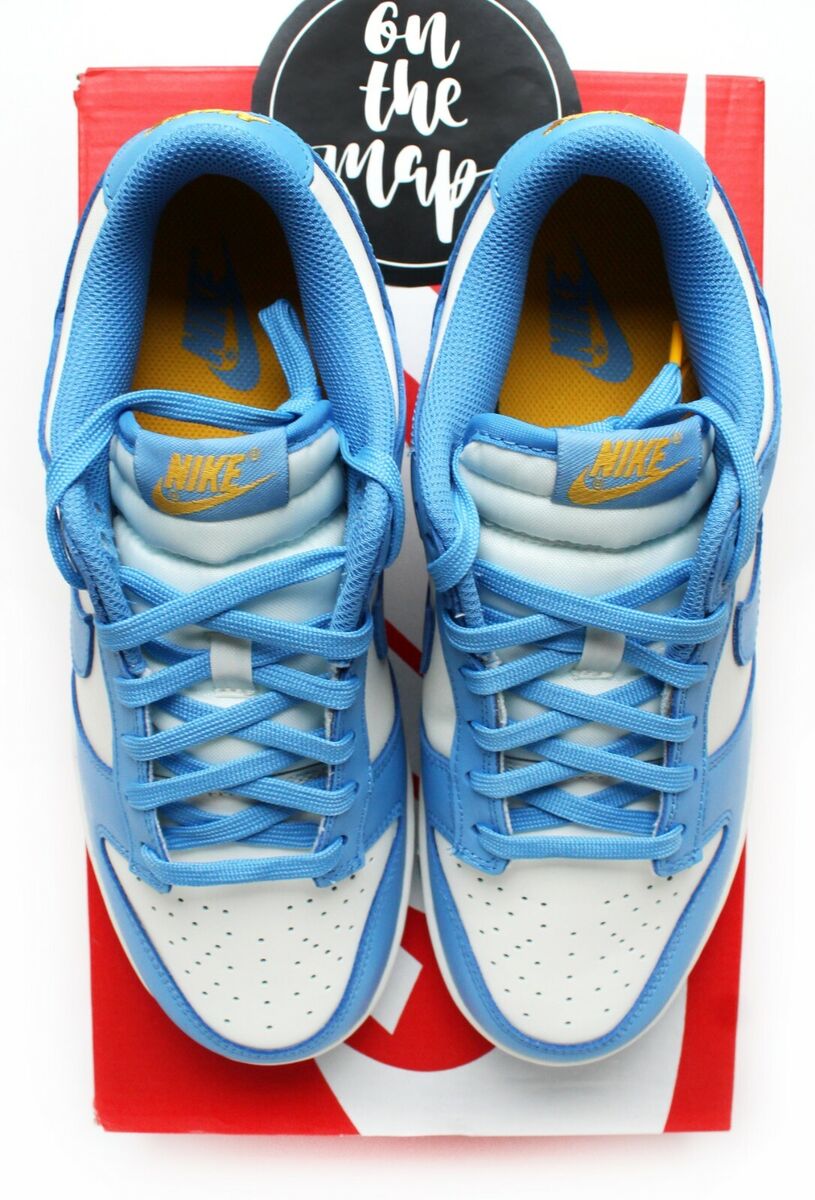 Nike Dunk Low Coast Sail University Gold UNC Blue White UK 3 Nike Dunk Low Coast Sail University Gold UNC Blue White UK 3