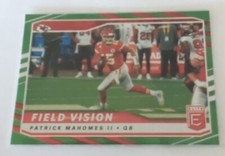 2021 Panini Donruss Elite Football Field Vision Green #FV5 Patrick MAHOMES