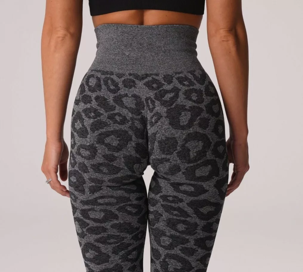 Nvgtn Leopard DUPE Seamless Leggings- Black Speckled S- Plz Read