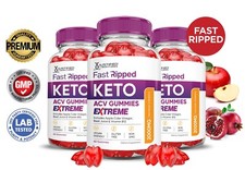 Fast Ripped Keto Extreme ACV Gummies 2000MG Apple Cider Vinegar 180 Gummys