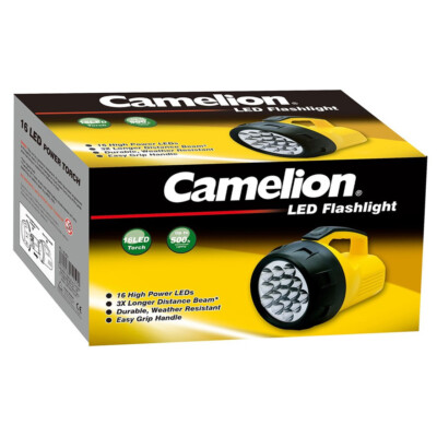 Camelion SuperBright ''FL-16LED'' 16 helle LED bis zu 150m Reichweite Handlampe