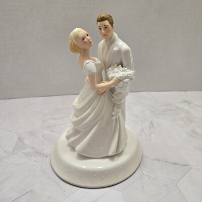 Lenox Bride & Groom Cake Topper Figurine Opal Innocence Wedding 8''H New in Box