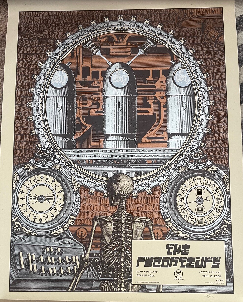 PÓSTER DE CONTEURS CONSOLADORES DE LA GIRA SOLITARIA VANCOUVER JACK WHITE ROB JONES