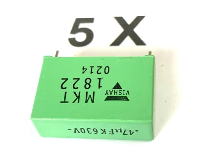 470nF, 0,47uF, 630V-, 220V~, 10%, MKT1822, Roederstein, MKT1822447635, 5 Stück