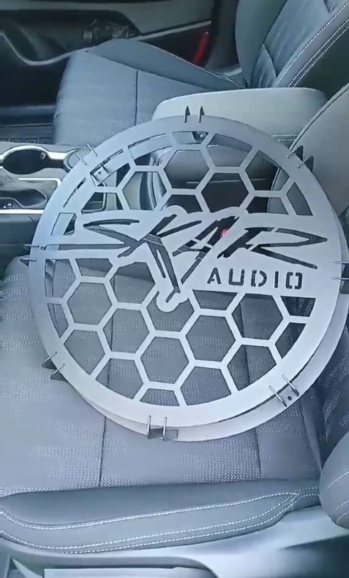 MEtal high excursion Subwoofer Grill SKAR Audio 1pc 15 inch raised