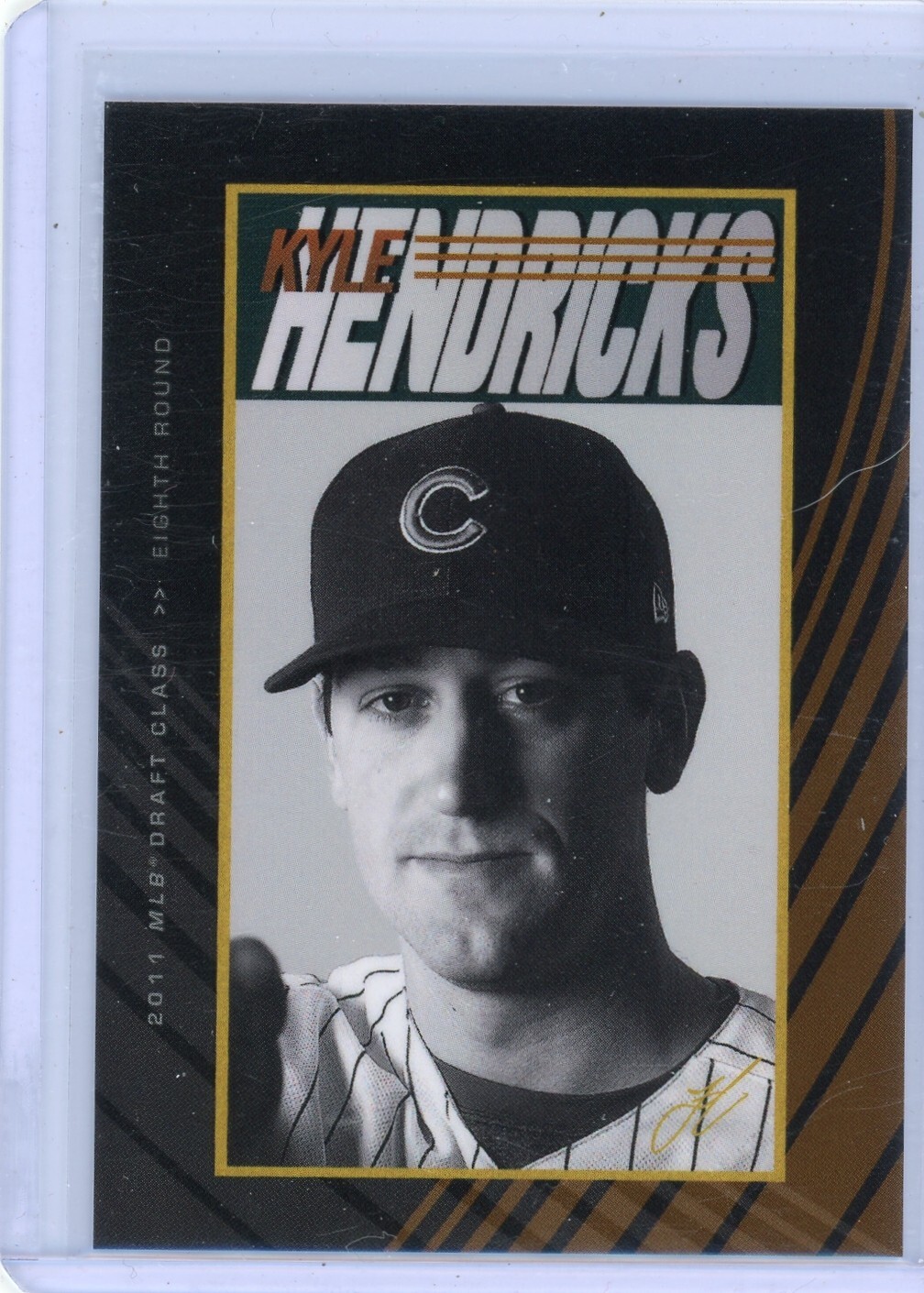 2020 Topps X Lindor Kyle Hendricks Chicago Cubs 2011 MLB Draft Class Card #D10