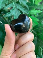 Shungite Hearts, 35mm Shungite Puffy Hearts, EMF Protection, Wholesale Bulk Lot