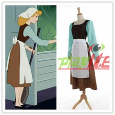 Cenicienta Vestido de Criada Adulto Cenicienta Cosplay Disfraz Vestido/