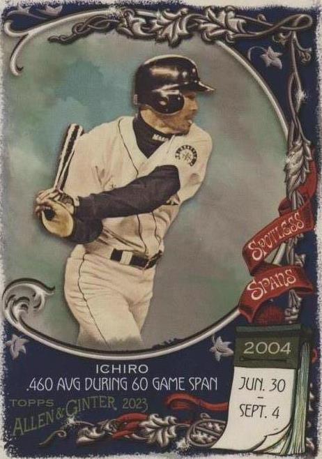 2023 Topps Allen & Ginter - Ichiro Suzuki #SS-18 - 1 of 1