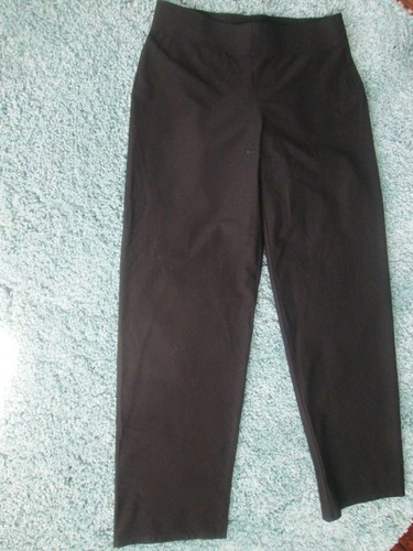 EILEEN FISHER black pull-on pants w 