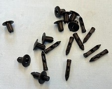 10x Fit KAWASAKI MOTORBIKE FAIRING PANEL 6MM PIN RIVET/FASTENER TRIM CLIPS