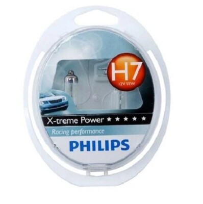 Philips Extreme Power H7 Scheinwerferlampen-Set (2 x Leuchtmittel) 80 % heller
