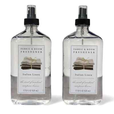 2 Commonwealth Soap CoCST ITALIAN LINEN Fabric & Room Spray Freshener 17.5 oz