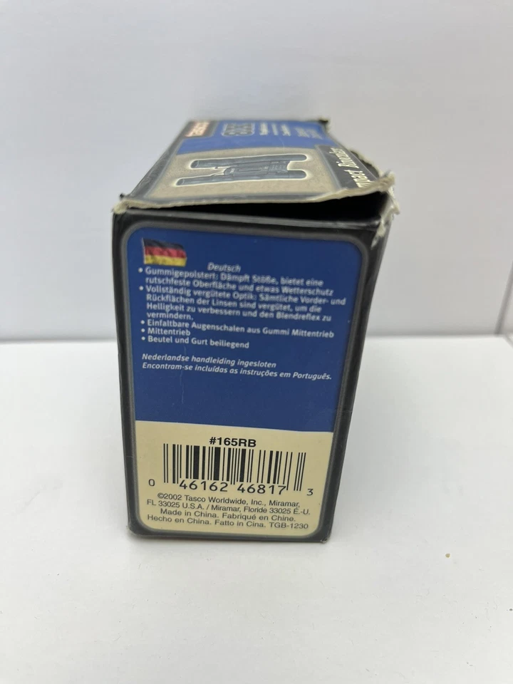 Tasco 165RB 8x21mm Binoculars Black Compact Rubber Armored Folding W/ Case New - Image 3 of 4