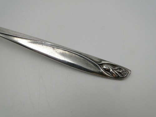 International 1962 Anniversary Rose Silverplate Cold Meat Fork 9in - Picture 3 of 5