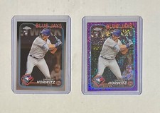 2024 Topps Chrome Spencer Horwitz PURPLE SPECKLE Refractor /299 #26 + base