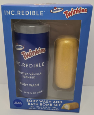 Hostess Twinkies Body Wash & Bath Bomb Gift Set New