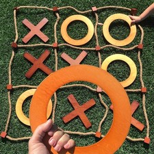 SWOOC Games - Giant Tic Tac Toe Game Outdoor All Weather 3ft x 3ft Inst...