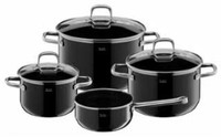 Silit Silargan® Elegance Topf-Set, 4-Teilig, Black