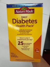 Nature Made Daily Diabetic Health Pack, 60 Packets,25 Key Nutrients Per Packet