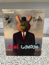 Kidrobot X Triclops Rene London 8 Inch Dunny Signed Box And Figure By Artist.