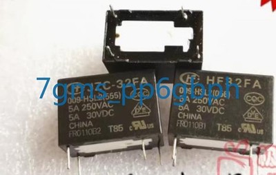 5 PCS NEW   HF32FA 009-HSL2(555) relay 5A 9VDC 4 pin *tm