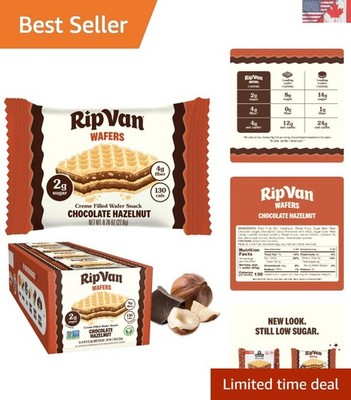 Indulgent  Chocolate Hazelnut Wafer Cookies - 12.48oz of Guilt-Free Treats