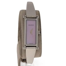 Gucci Quartz Watch SS Steel Pink Silver Analog Used 1500L
