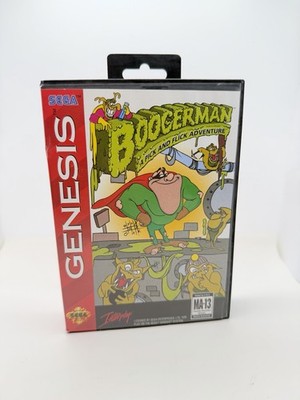Sega Genesis Boogerman A Pick And Flick Adventure CASE ONLY   NO GAME INCLUDED