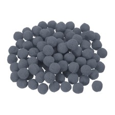 Pom Felt Balls Fabric 1cm 10mm Dark Gray for Crafts Project DIY 100 Pcs