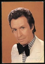 Musician Peter Alexander with Black Bow Tie, Autograph, Postcard 