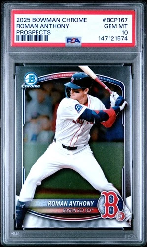 2025 Bowman Chrome Prospects #BCP167 Roman Anthony Prospects PSA 10
