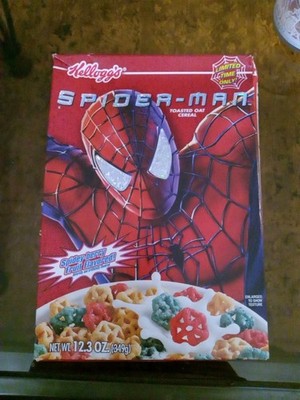 Kellogg's 2002 SPIDER-MAN MOVIE CEREAL Sealed Limited Edition Box Spidey Berry