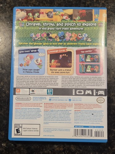 Yoshi's Woolly World for Nintendo Wii U Great Condition
