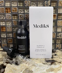 Medik8 Super C Ferulic Vitamin C Brightening Serum 1 Oz 30 mL Full Size NIB