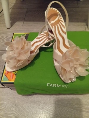 FarmRio Jelly Shoes, Brand New with Box and Shoe Bag, UK 2 RRP £215 - Image 1 of 4