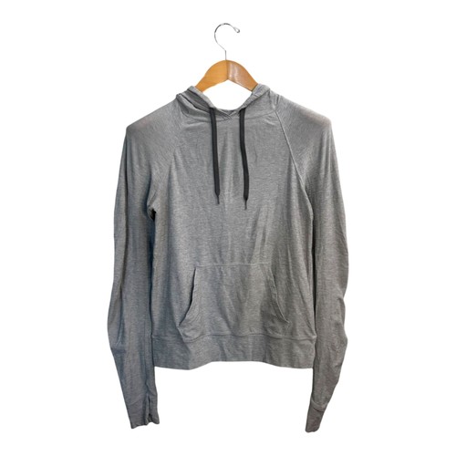 Outdoor Voices CloudKnit Hoodie Pullover S Lightweight LS Tee Hood Stretch Grey