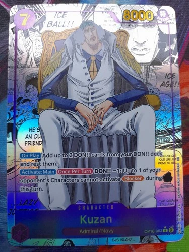 Kuzan Aokiji English Manga OP16-063 The Time Of Battle