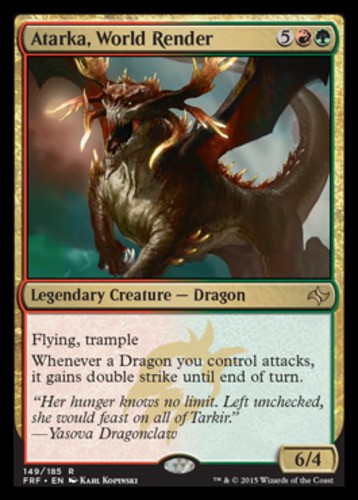 1x Atarka, World Render Moderate Play MTG Magic - Kid Icarus -