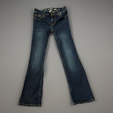 Girls Cat  Jack Classic Blue Super Straight Bootcut Jeans Size 7